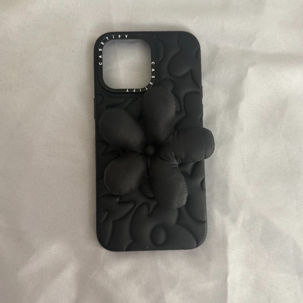 iPhone 14 Pro Max Casetify Puffy Pillow Case - Black